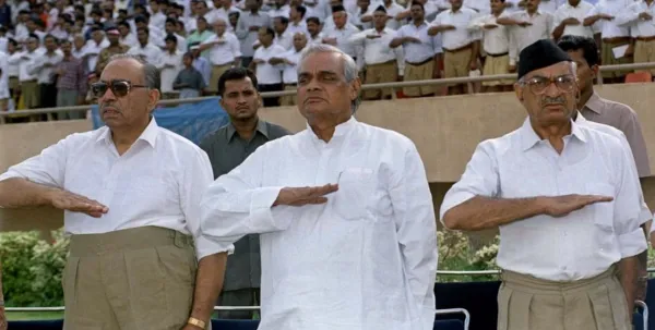 Atal Bihari Vajpayee taking oath is RSS