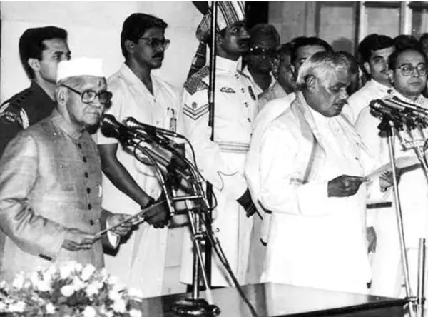 Atal Bihari Vajpayee was sworn in as 10th Prime Minister of India