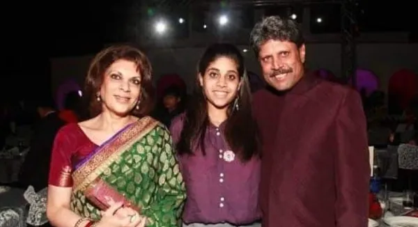 Kapil Dev With His Family