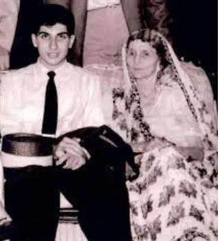 Ratan Tata with his grandmother, Lady Navajbai Tata