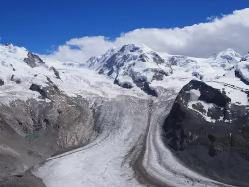 Monte Rosa and Dufourspitze in Switzerland