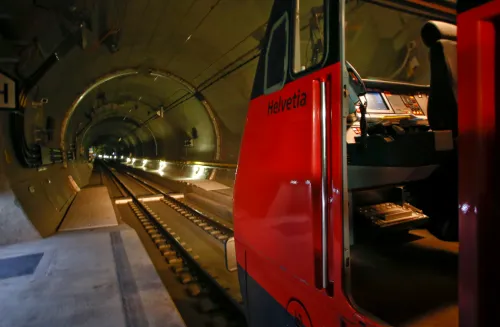Gotthard Tunnel in Switzerland