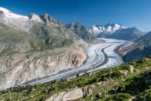 Aletsch Glacier in Switzerland